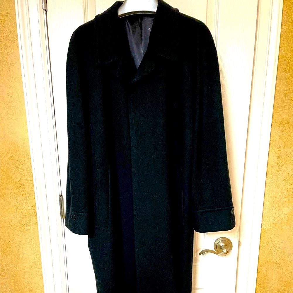 Culwell & Son, Black, Lined, Wool, Dress Coat